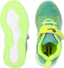 Myau Hook & Loop Running Shoes For Girls Green