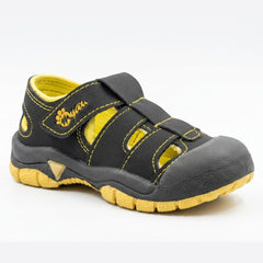 Myau Kids Sport Sandals for Boys & Girls | Lightweight Outdoor Walking Shoes | Breathable Cut-Out Design | Hook & Loop Strap Casual Sneakers