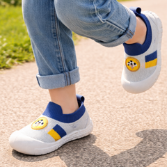 Myau Baby Boys & Girls Soft Knit Slip-On Shoes | Lightweight Anti-Slip Sole | Breathable Comfortable First Walker Shoes (6 Months–3 Years)