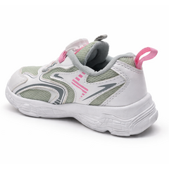 Myau Kids Sports Running Shoes with Rotary Dial Closure – Lightweight Breathable Sneakers for Girls