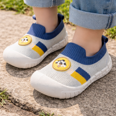 Myau Baby Boys & Girls Soft Knit Slip-On Shoes | Lightweight Anti-Slip Sole | Breathable Comfortable First Walker Shoes (6 Months–3 Years)