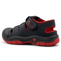 Myau Kids Sport Sandals for Boys & Girls | Lightweight Outdoor Walking Shoes | Breathable Cut-Out Design | Hook & Loop Strap Casual Sneakers