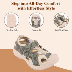Myau Scott Breathable Sandals for Comfort and Style For Boys & Girls (Beige)