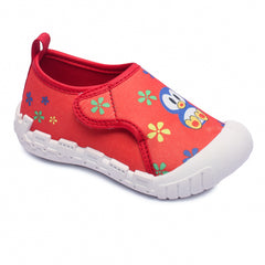 Myau Kity 01 Hook & Loop Casual Shoes For Girls Red