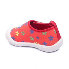 Myau Kity 01 Hook & Loop Casual Shoes For Girls Red