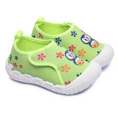 Myau Kity 01 Hook & Loop Casual Shoes For  Girls Green