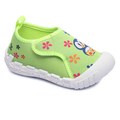 Myau Kity 01 Hook & Loop Casual Shoes For Girls Green