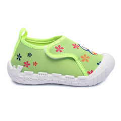 Myau Kity 01 Hook & Loop Casual Shoes For Girls Green