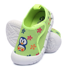 Myau Kity 01 Hook & Loop Casual Shoes For  Girls Green