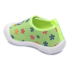 Myau Kity 01 Hook & Loop Casual Shoes For  Girls Green