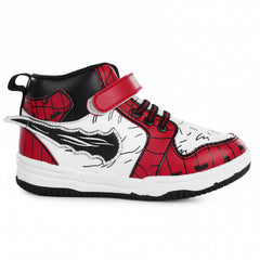 Myau Hook & Loop Running Shoes For Boys & Girls Red