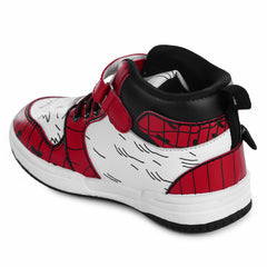 Myau Hook & Loop Running Shoes For Boys & Girls Red