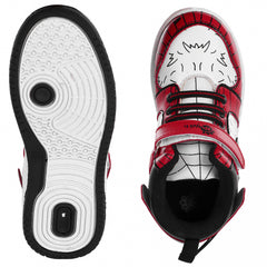 Myau Hook & Loop Running Shoes For Boys & Girls Red