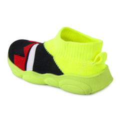 Myau Teddy-02 Parrot Green Slip on Casual Boots For Boys & Girls