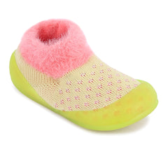 Myau Joy 1 Fur Running Shoes For Boys & Girls Yellow