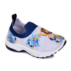 Myau Stretchable Knitted Upper Digital Printed Breathable Sweat Absorbent Fabric Shoes For Boys