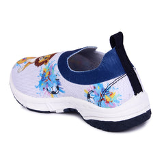 Myau Stretchable Knitted Upper Digital Printed Breathable Sweat Absorbent Fabric Shoes For Boys