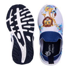 Myau Stretchable Knitted Upper Digital Printed Breathable Sweat Absorbent Fabric Shoes For Boys