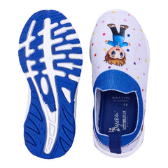 Myau Stretchable Knitted Upper Digital Printed Breathable Sweat Absorbent Fabric Sport Shoes for Boys
