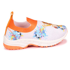 Myau Stretchable Knitted Upper Digital Printed Breathable Sweat Absorbent Fabric Shoes For Boys