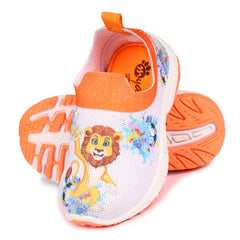 Myau Stretchable Knitted Upper Digital Printed Breathable Sweat Absorbent Fabric Shoes For Boys