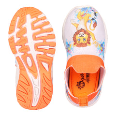 Myau Stretchable Knitted Upper Digital Printed Breathable Sweat Absorbent Fabric Shoes For Boys