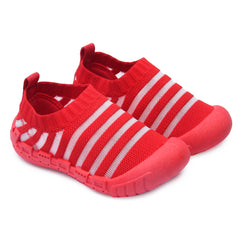 Myau Kity 02 Slip on Casual Shoes For Boys & Girls (Red)