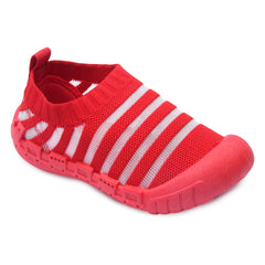 Myau Kity 02 Slip on Casual Shoes For Boys & Girls (Red)