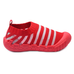 Myau Kity 02 Slip on Casual Shoes For Boys & Girls (Red)
