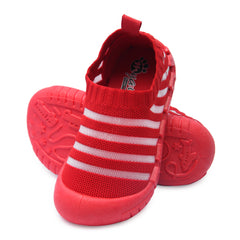 Myau Kity 02 Slip on Casual Shoes For Boys & Girls (Red)