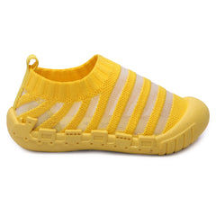 Myau Kity 02 Slip on Casual Shoes For Boys & Girls (Yellow)