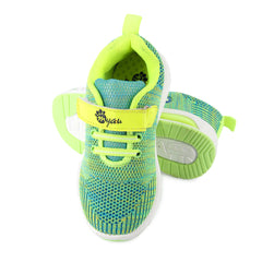 Myau Hook & Loop Running Shoes For Girls Green