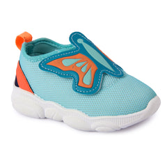 Myau Girls' Butterfly Patch Hook & Loop Shoes - Stylish and Comfortable Footwear for Playtime and Everyday Adventures