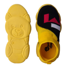 Myau Teddy-02 Yellow Slip on Casual Boots For Boys & Girls