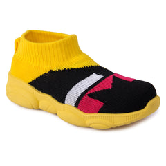 Myau Teddy-02 Yellow Slip on Casual Boots For Boys & Girls