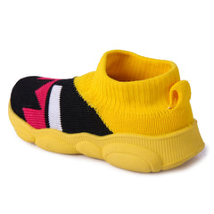 Myau Teddy-02 Yellow Slip on Casual Boots For Boys & Girls