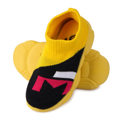 Myau Teddy-02 Yellow Slip on Casual Boots For Boys & Girls