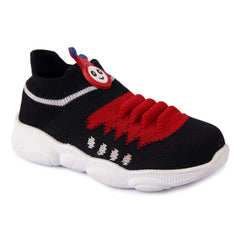 Myau Katty Slip on Casual Boots For Boys & Girls (Black)