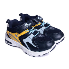 Myau Unisex Sports Shoe Style| Extra Comfort| All Day wear| Hook & Loop Style|Double Colour Durable & Sturdy Grip-Sole|Breathable Mesh|for Age Group 3.5 Years to 8 Years