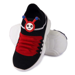 Myau Katty Slip on Casual Boots For Boys & Girls (Black)