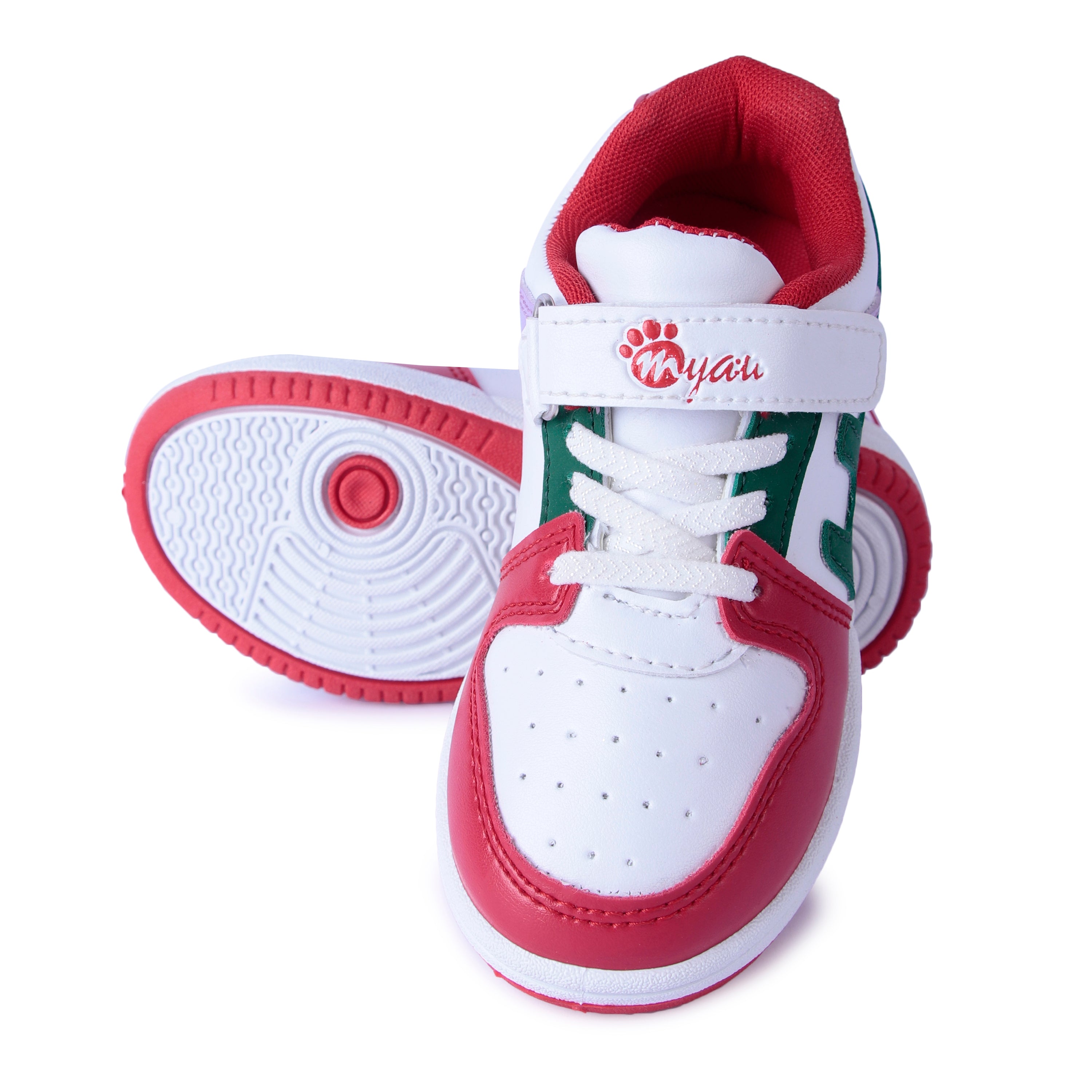 Myau Kids Sneakers, Colourful Design, Lightweight, Durable for Everyday Wear 3 to 8 Years Kids