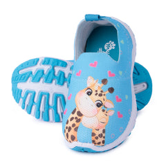 Myau Stretchable Knitted Upper Digital Printed Breathable Sweat Absorbent Fabric Sport Shoes for girls