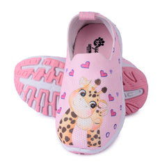 Myau Stretchable Knitted Upper Digital Printed Breathable Sweat Absorbent Fabric Sport Shoes for girls