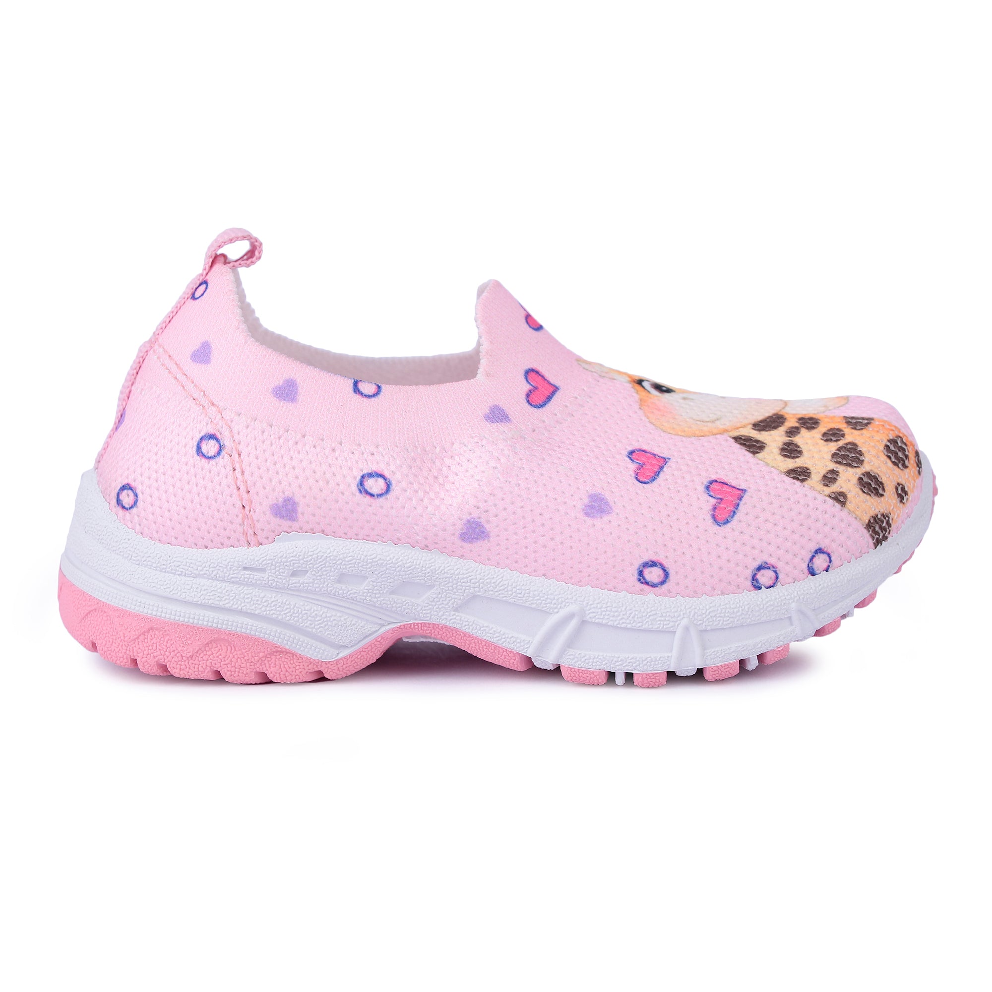 Myau Stretchable Knitted Upper Digital Printed Breathable Sweat Absorbent Fabric Sport Shoes for girls