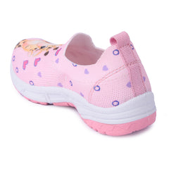 Myau Stretchable Knitted Upper Digital Printed Breathable Sweat Absorbent Fabric Sport Shoes for girls