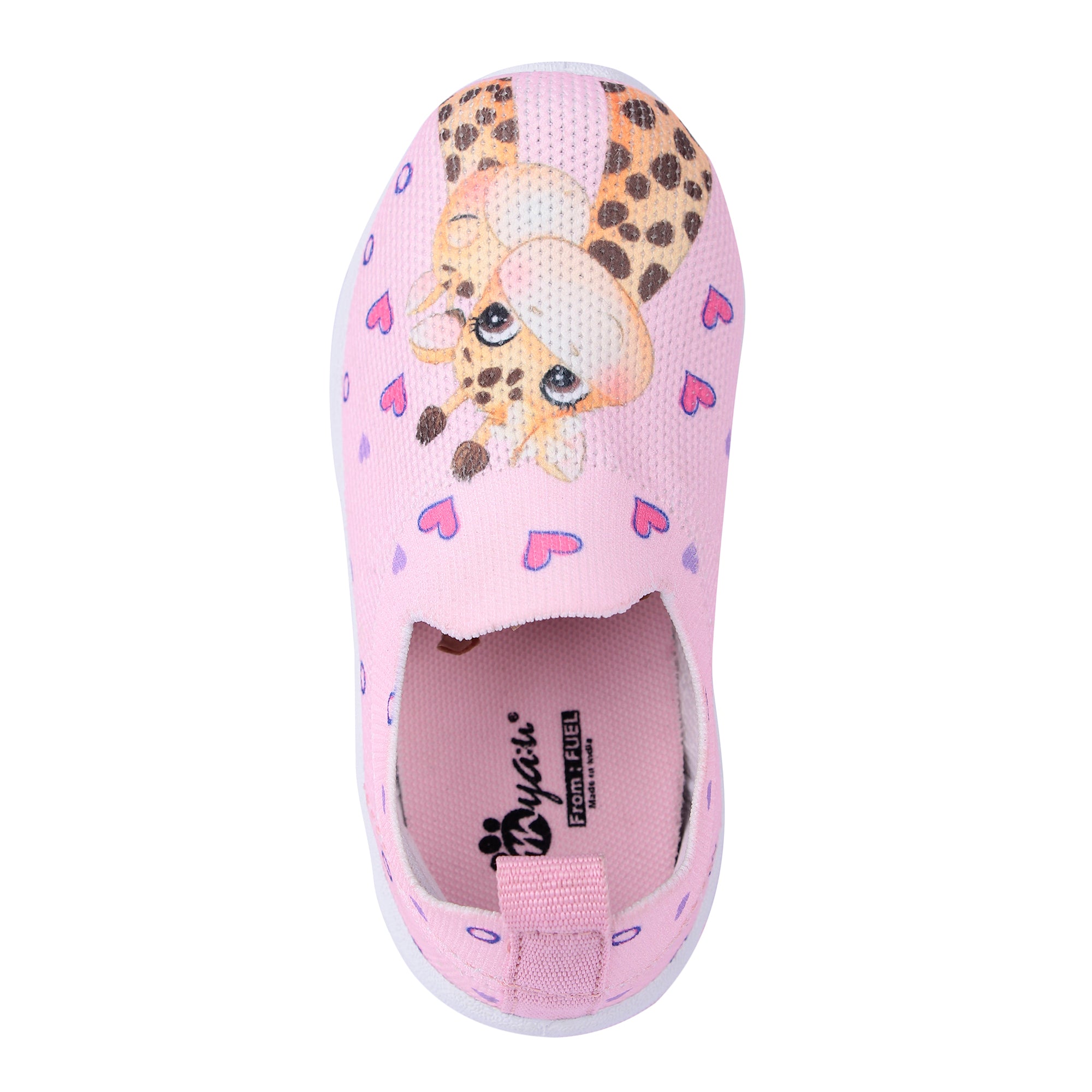 Myau Stretchable Knitted Upper Digital Printed Breathable Sweat Absorbent Fabric Sport Shoes for girls