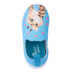 Myau Stretchable Knitted Upper Digital Printed Breathable Sweat Absorbent Fabric Sport Shoes for girls
