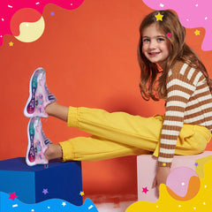 Myau Kids' Girls Shoes Beautifully Designed with Creative Side Sole Stickers