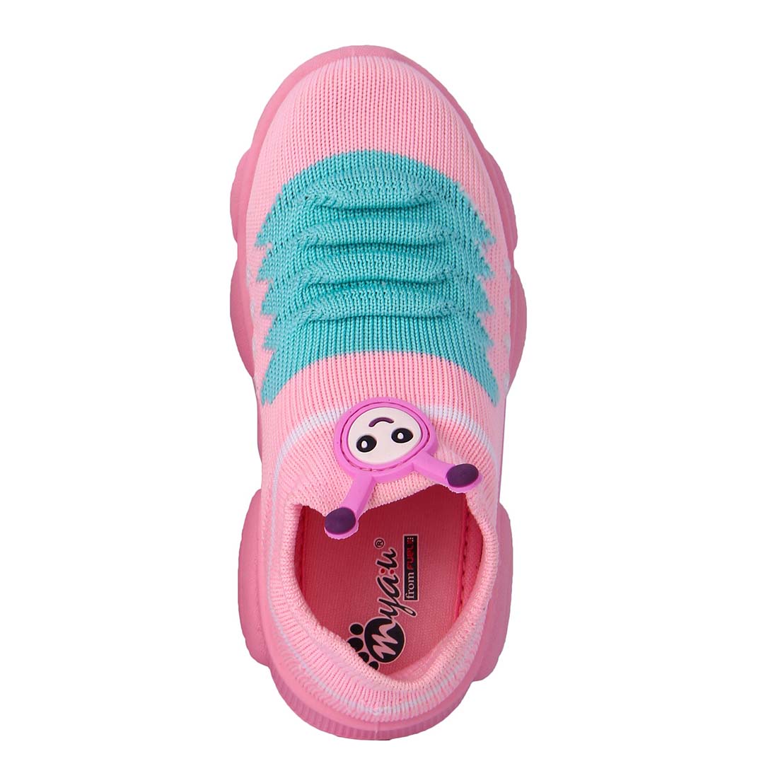 Myau Katty Slip on Casual Boots For Boys & Girls (Pink)