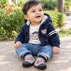 Myau Joy-5 Navy Running Shoes For Boys